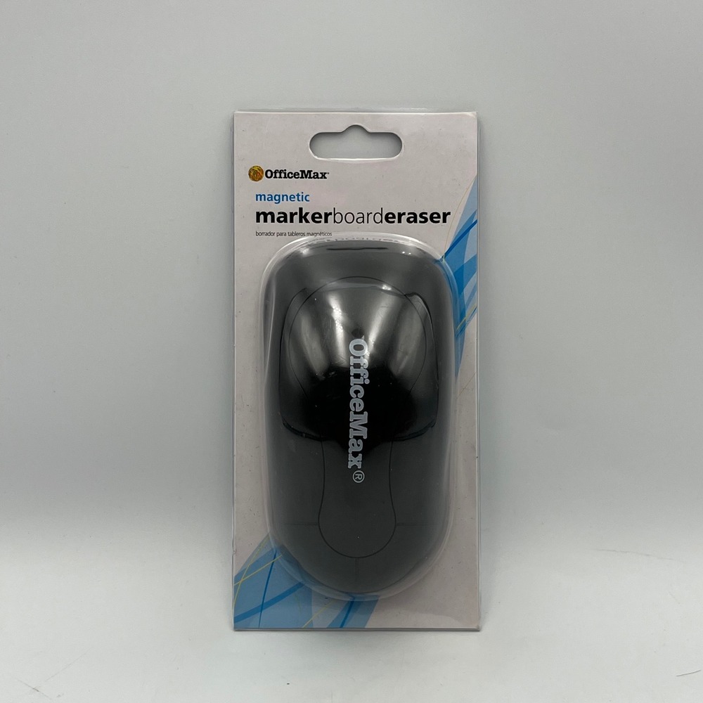 Magnetic Markerboard Eraser Black Dry Erase New OfficeMax